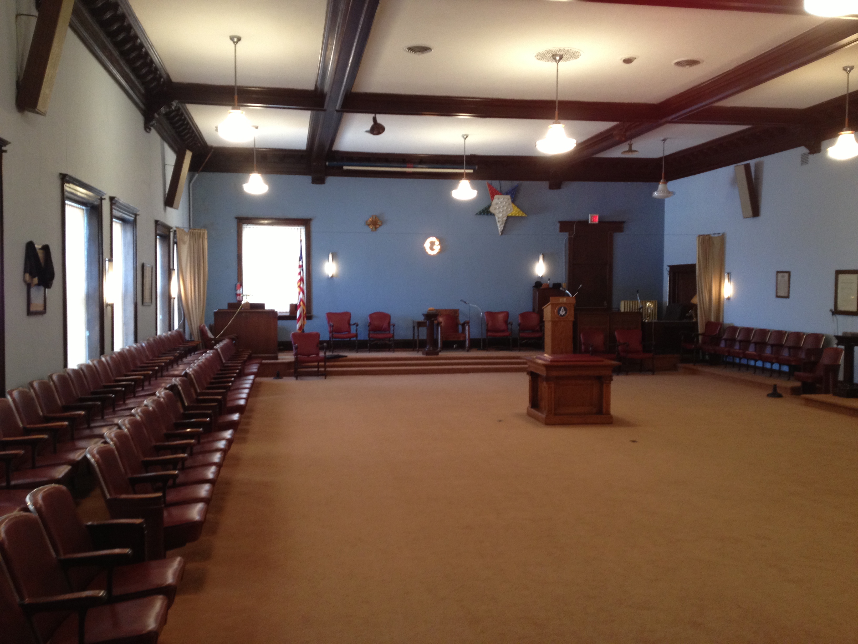 Masonic Lodge room 2